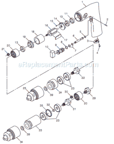 Page A Diagram and Parts List for CP785H T024134 Chicago Pneumatic Drill